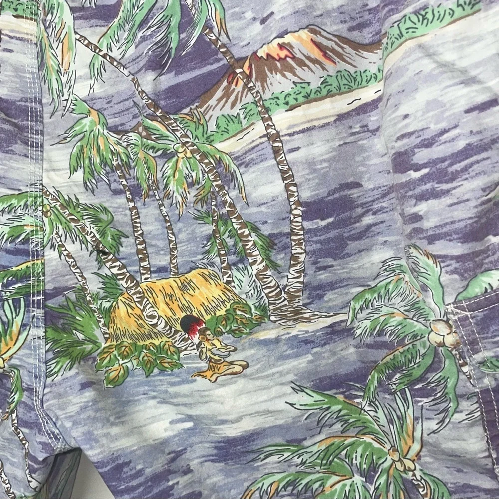 Polo Ralph Lauren Mens Swim Trunks Board Shorts Palm Tree Beach Hawaiian Surfer - Picture 3 of 12